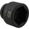 Dynamic 1" Drive Standard Socket, Black Phosphate, Tools 2-1/8" X 1" Drive, 6 Point Standard Length D025368 - alternate 2